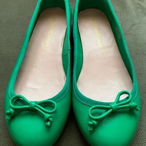 Vineyard Vines Green Ballet Flats
